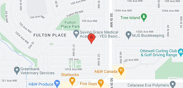 map of 10229 54 ST NW